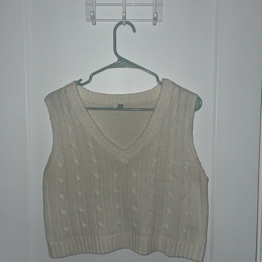 Women's Cream Sweater Vest